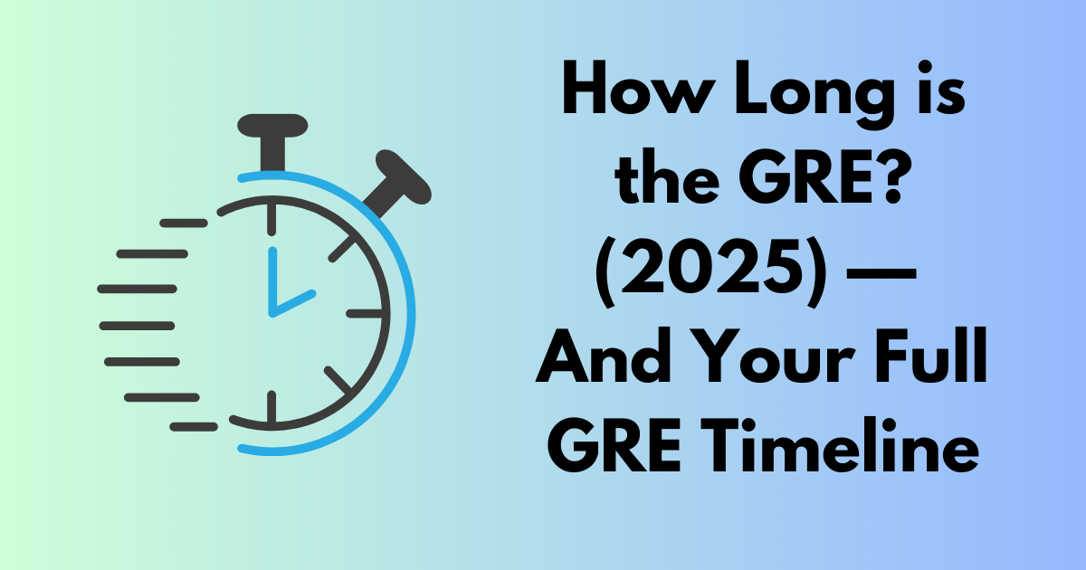 How Long is the GRE? (2025) — And Your Full GRE Timeline